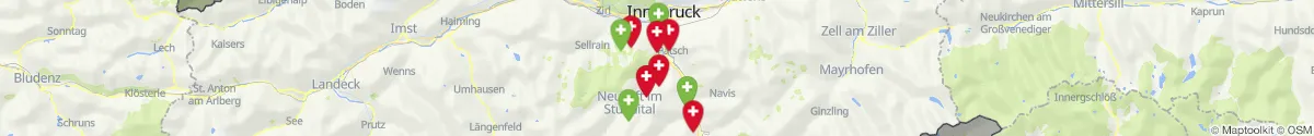 Kartenansicht für Apotheken-Notdienste in der Nähe von Gschnitz (Innsbruck  (Land), Tirol)